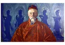 Портрет Н.К. Рериха (Портрет профессора Николая Рериха в тибетском платье). Репродукция А3 (30х40 см) (постер). 