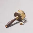 Молитвенный барабан (золотистый, 19,5 см).