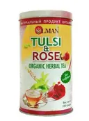 OLMAN organic Herbal tea Tulsi and Rose (Чай Тулси с Розой) 100 г.