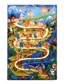 Изображение на доске Этапы шаматхи (19 x 27 x 2 см).