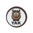 Нашивка "YAK", 6,5 см.
