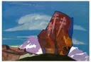 Постер "Три меча". Н.К. Рерих, репродукция (28,5 х 40,5 см), печать на шелке. 