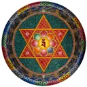 Постер на пластике Мандала 5, 30 x 30 см. 