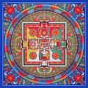 Постер на пластике Мандала 25, 30 x 30 см. 