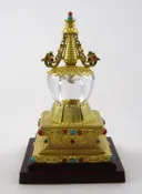 Ступа паринирваны (золотистая, 16 см). 