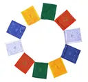 Молитвенные флажки (лунг-та), 10 флажков 21 x 25 см.