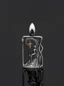 Серебряный кулон Звезда серебро с эмалью и позолотой. 