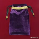 Фиолетовый бархатный мешочек для карт таро. 