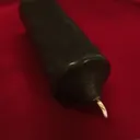 Черная алтарная свеча из воска. 