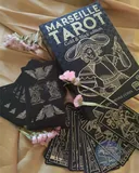 Подарочный набор. Таро МАРСЕЛЬСКОЕ: Золото на черном (SP18, Lo Scarabeo, Италия).