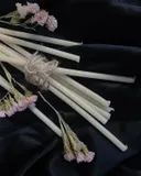 Восковые свечи, белые, 10 шт по 18 х 0,6 см. 