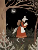 Открытка Похищение волчицей, 10,4 х 14,8 см. 