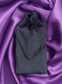 Бархатный мешочек черный, 10 х 18 см. 