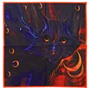 Скатерть для гадания Кот-фамильяр, синий, 47 х 47 см. 