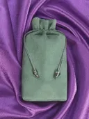 Мешочек из экозамши, полынь, 10 х 18 см. 