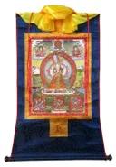 Тханка Белозонтичная Тысячерукая Тара (печатная). 