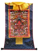 Тханка Чистая Земля Будды Амитабхи (печатная). 