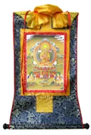 Тханка Лама Цонкапа с учениками (печатная, 43 х 68 см). 