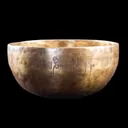 Поющая чаша №34, с гравировкой ОМ МАНИ ПАДМЕ ХУМ (18 x 9 см). 