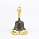 Колокольчик с ваджрой (темно-золотистый), 15 см, Индия. 